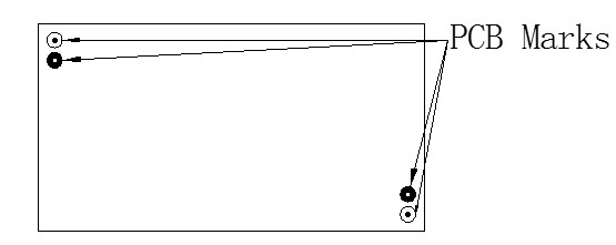 在有貼片的PCB板上，為提高貼片元件的貼裝的準(zhǔn)確性，一般要求在貼片層對角端放置兩個(gè)校正標(biāo)記(MarkS)點(diǎn)