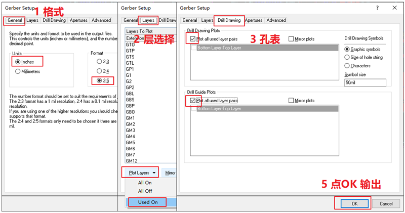 輸出Gerber部分，F(xiàn)ile下選擇 Gerber Files